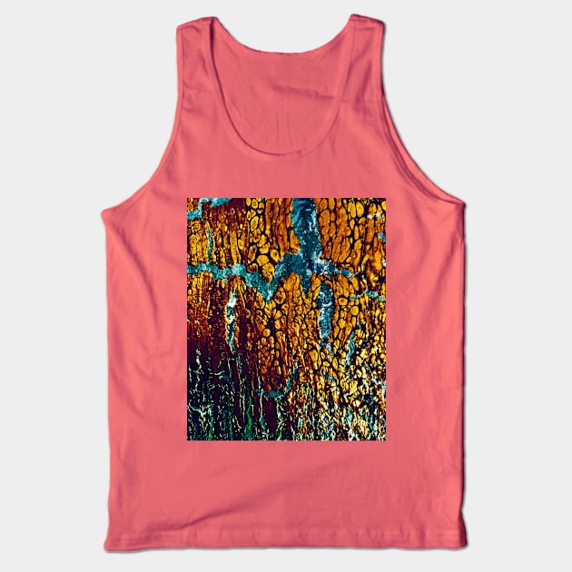 Eruption acrylic pour art Tank Top by baksuart